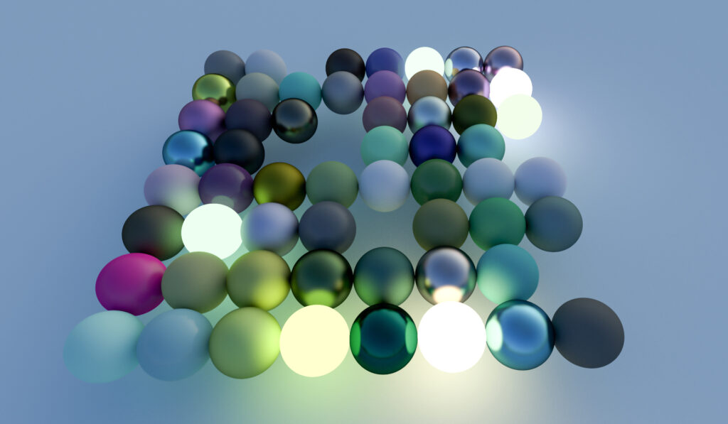 render spheres